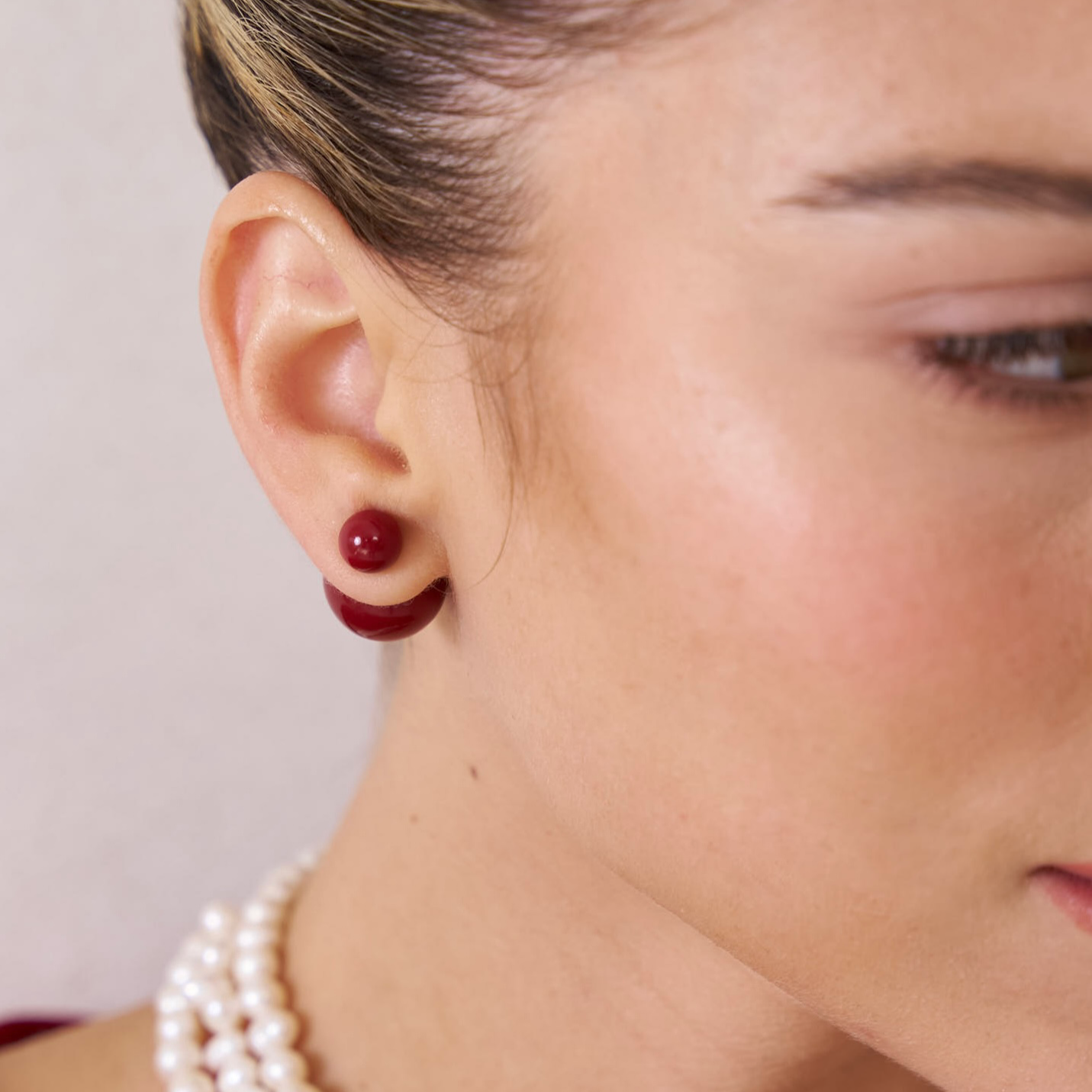 עגילי ברי - בורדו