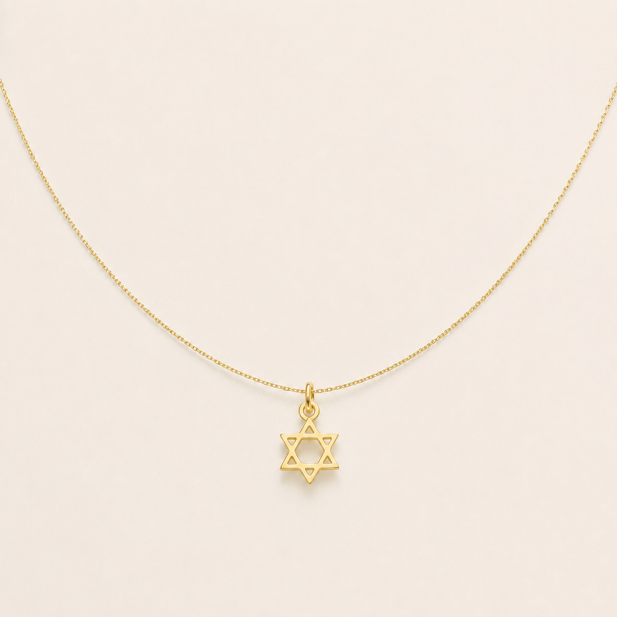 שרשרת מגן דוד קטן זהב