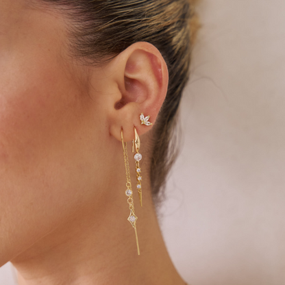 עגיל לוטוס צמוד