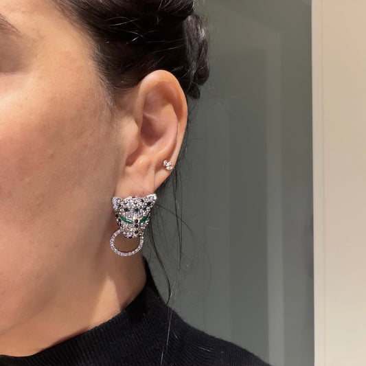 עגילי לביאה - כסף