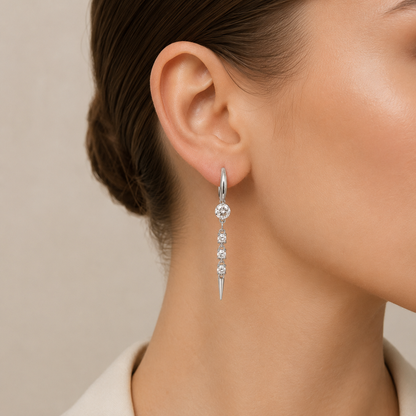 עגיל נורמן כסף