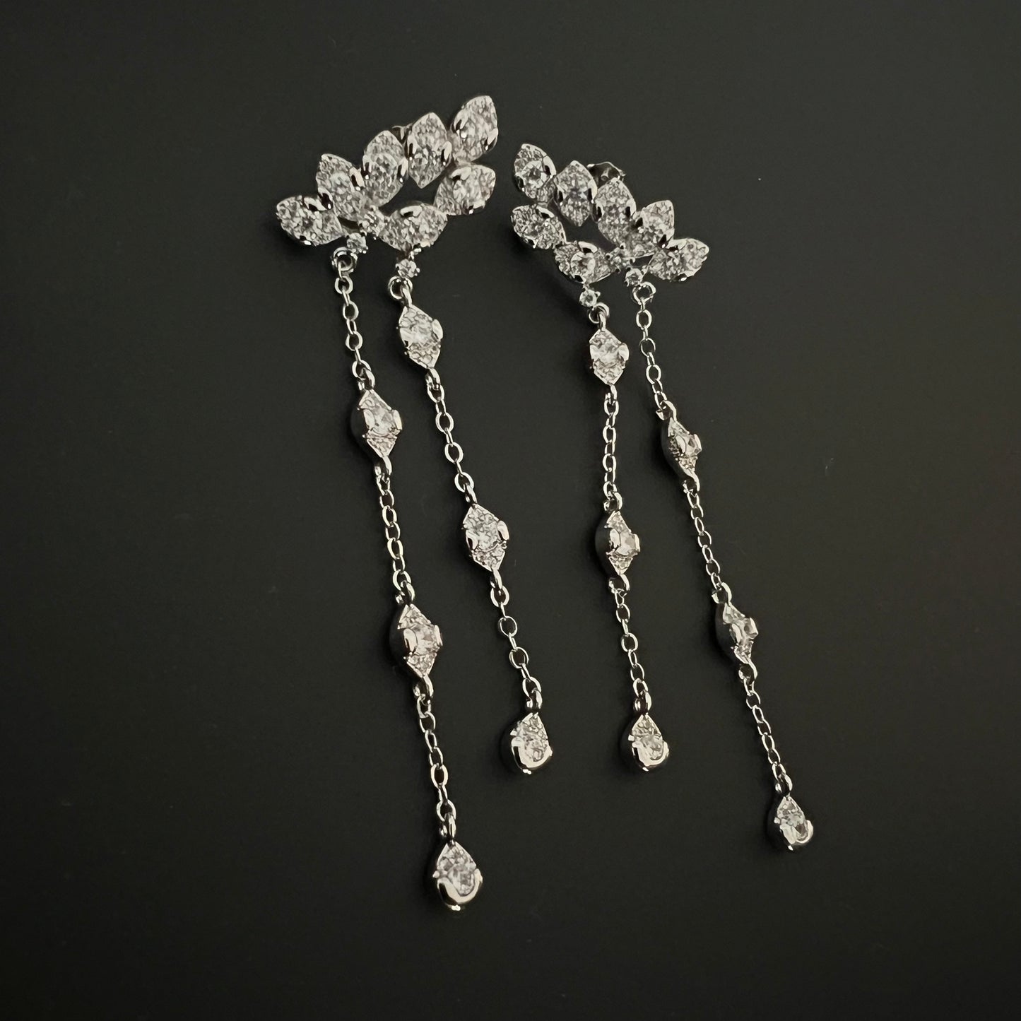 עגילי קלאריס כסף