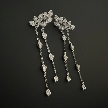 עגילי קלאריס כסף