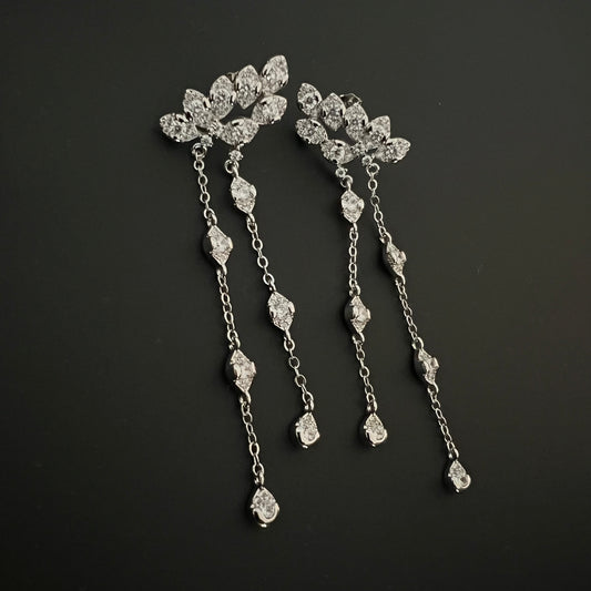 עגילי קלאריס כסף