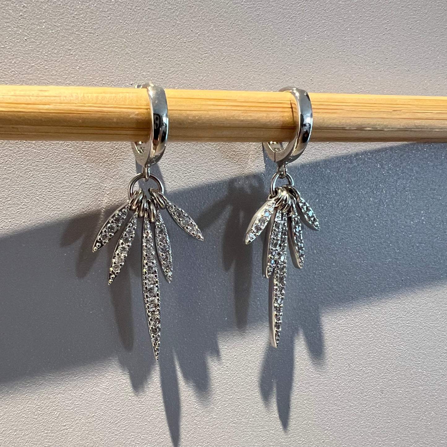 עגילי פאלם כסף