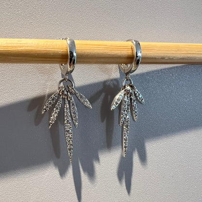 עגילי פאלם כסף