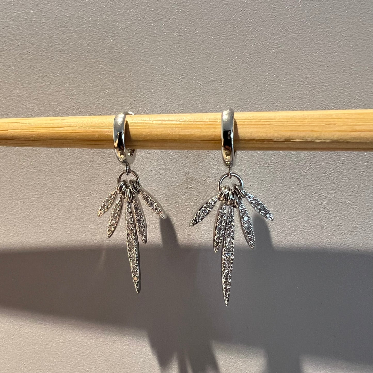 עגילי פאלם כסף