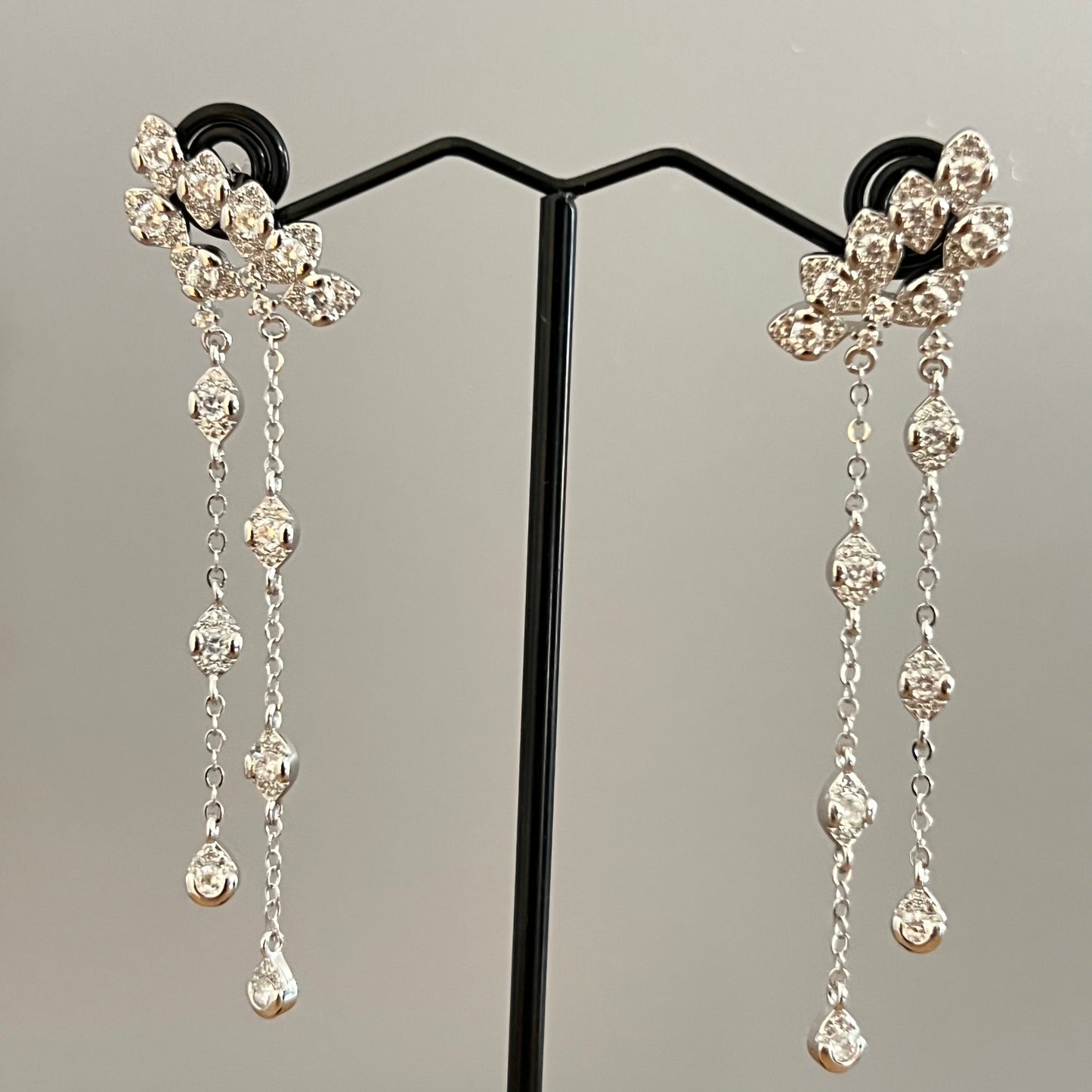 עגילי קלאריס כסף