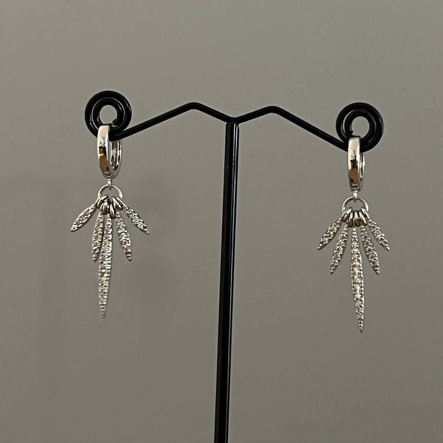 עגילי פאלם כסף