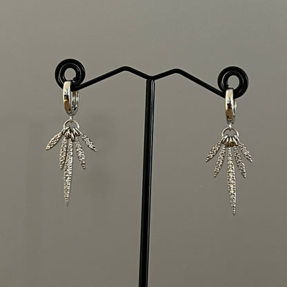 עגילי פאלם כסף