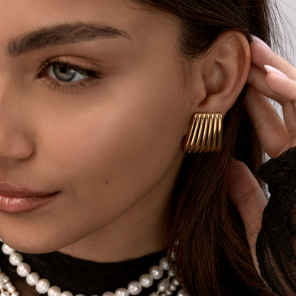 עגילי אמלי -זהב